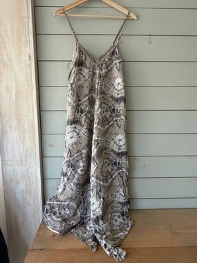 Beyond Capri Tie-Dye Wide Leg Romper | Made in Italy | One Size (Fits S–XL)